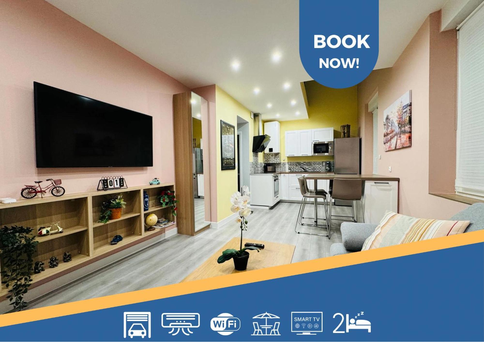 70M2 Climatise - Parking Prive - Lycee Roosevelt - Reims Arena Apartamento Exterior foto